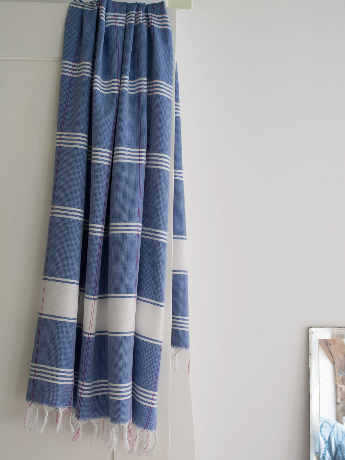 hammam towel checkered greek blue/white